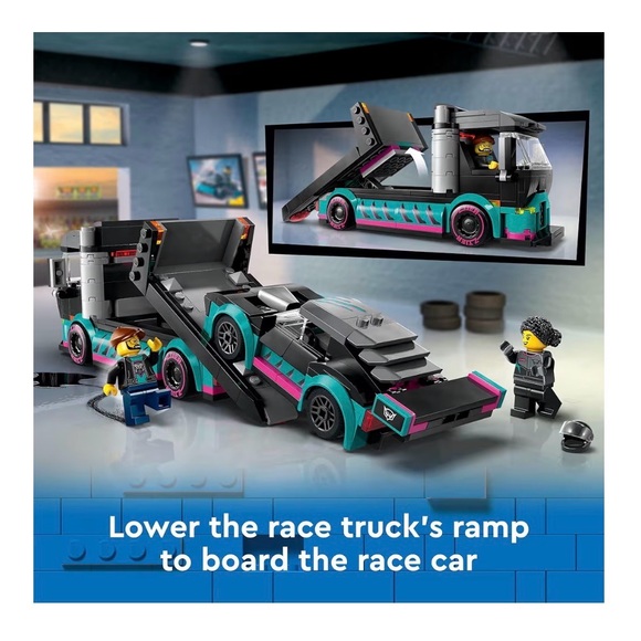 LEGO City Race Car Transporter Set Age 6+ - Picture 2 of 10